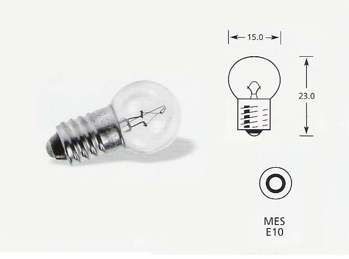 6 volt 5w MES E10